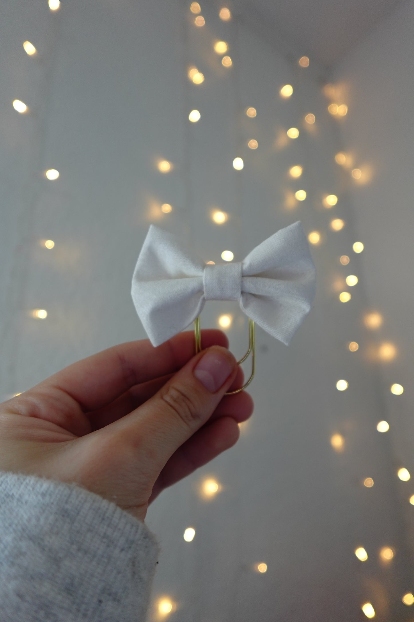 White Bible Bow Bookmark
