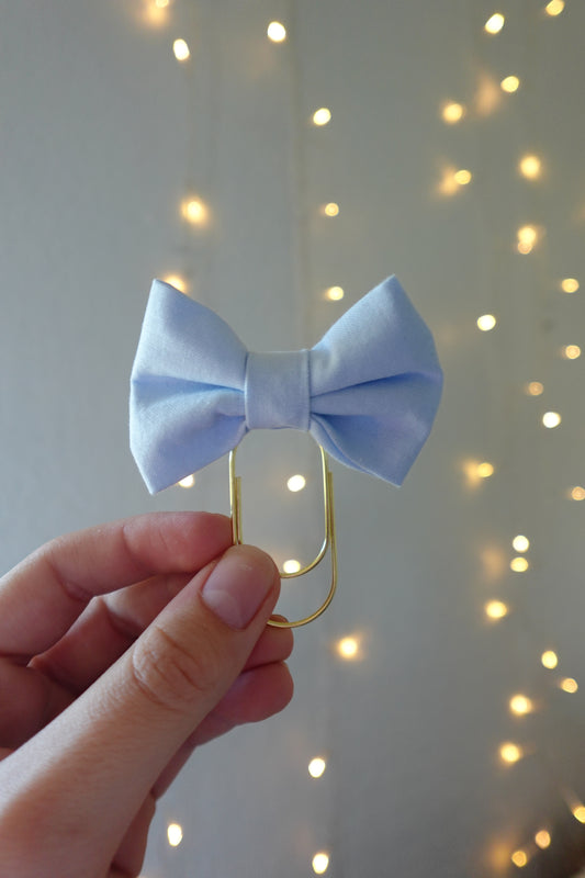 Blue Bible Bow Bookmark