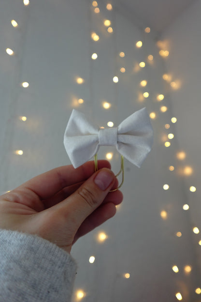 White Bible Bow Bookmark