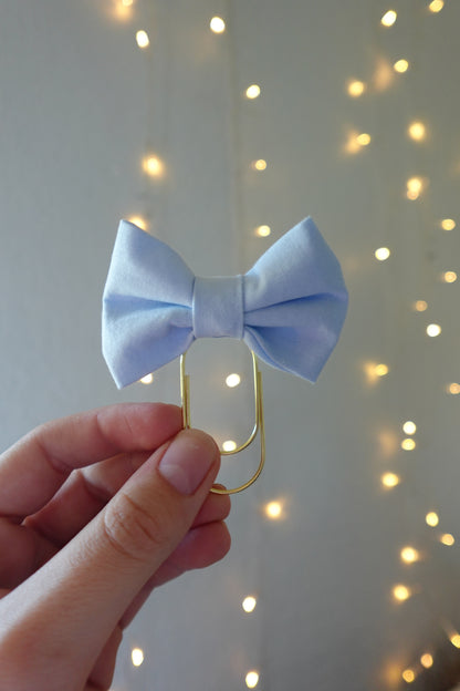 Blue Bible Bow Bookmark