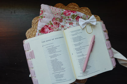 White Bible Bow Bookmark