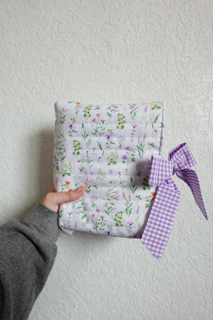 Purple Meadows Bible Sleeve