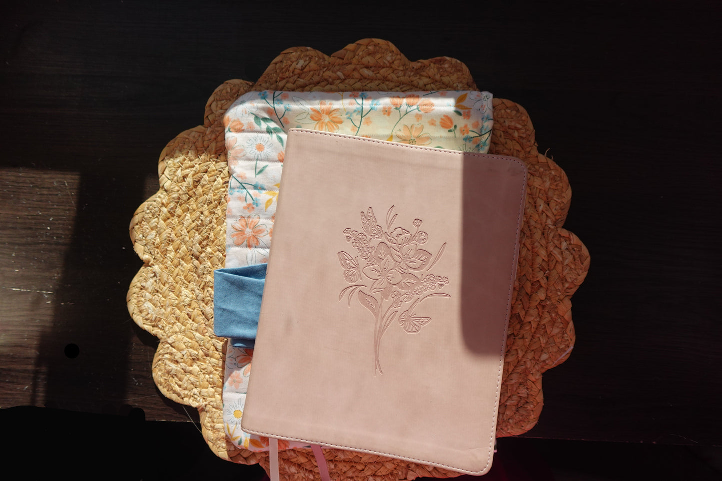 Coral Bloom Bible Sleeve