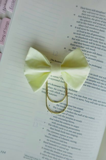 Yellow Bible Bow Bookmark
