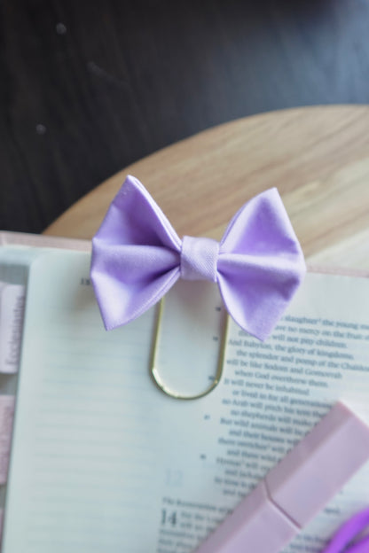 Purple Bible Bow Bookmark
